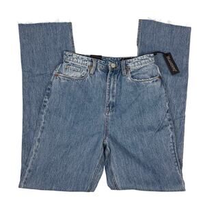 Blank NYC The Cooper Jeans Slim Straight Leg Size 27" NEW Split Hem 27/33 Light